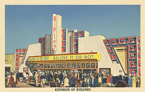 ripley's believe it or not postcard image